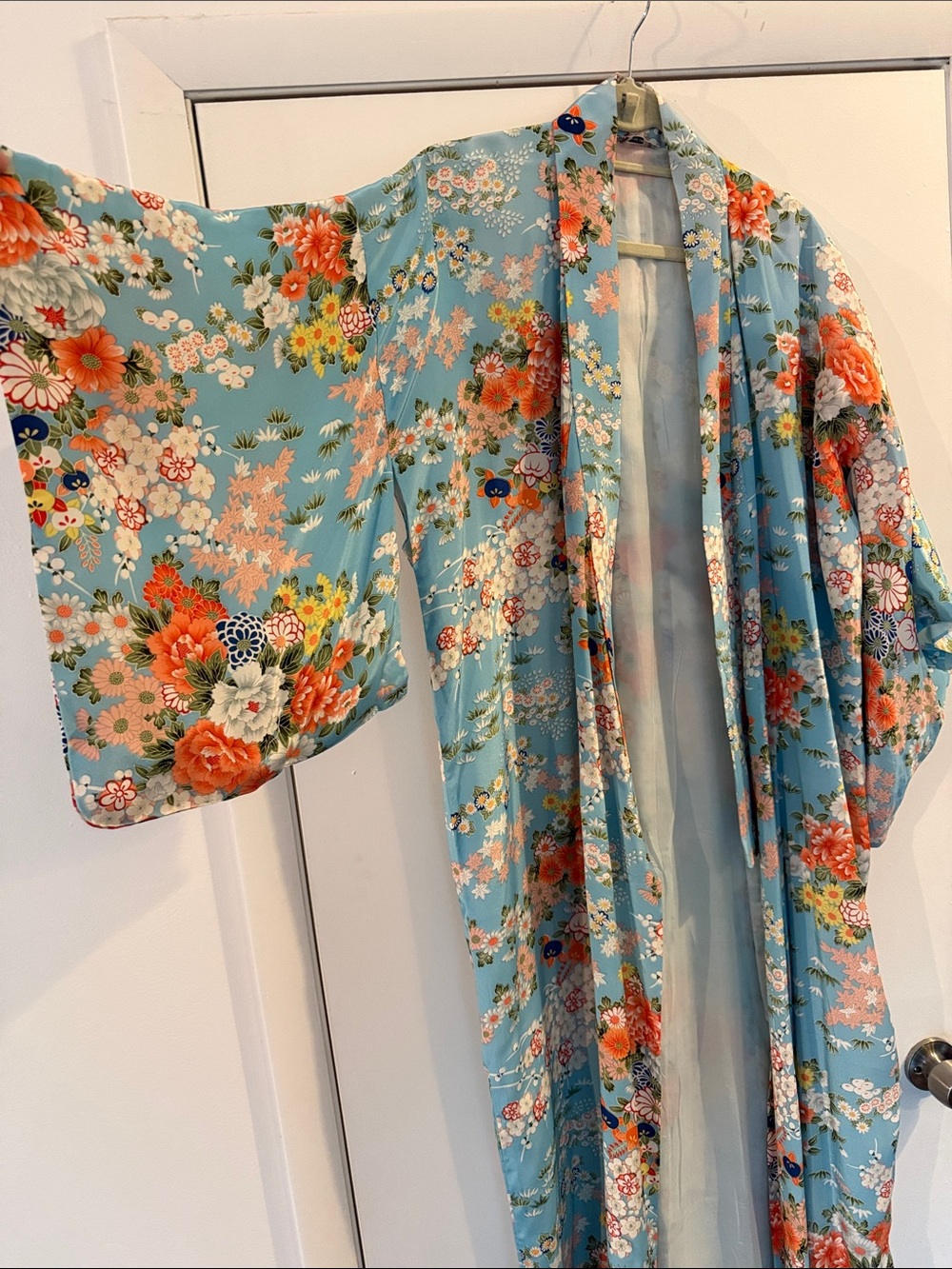 Vintage 1930's - 1940's Kimono Dress, see measurements